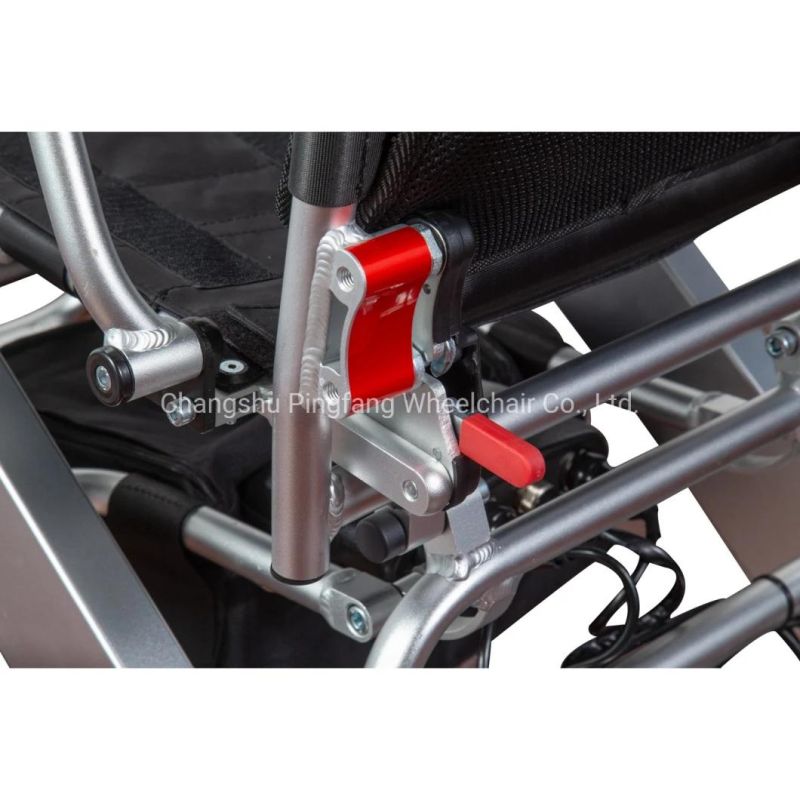 aluminum Alloy Noiseless Folding Portable Wheelchair Model E08 Ce, ISO13485