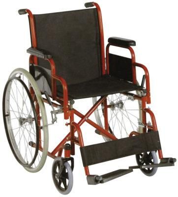 Factory Direct Sale Cheap Price Folding Detachable Armrest &Footrest Wheelchair for Disabled