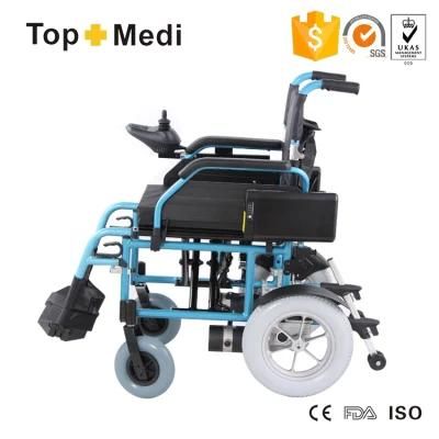 Topmedi Aluminum Foldable Lithium Battery Electric Power Wheelchair