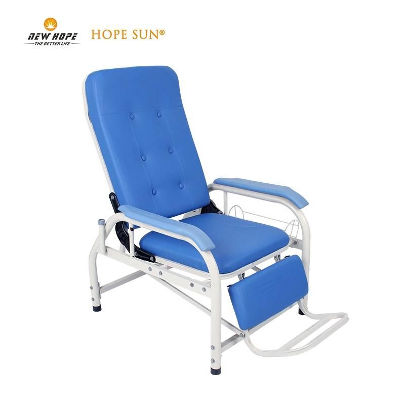 HS5801 Cheap Price Hospital Manual Dialysis Chair Clinical IV Infusion Chair with Armrest for Patient