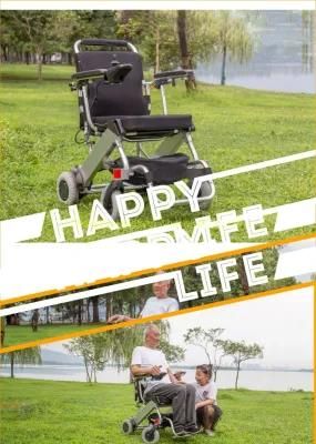 aluminum Alloy Lithium Battery Quick Foldable Wheelchair with Ce, ISO13485