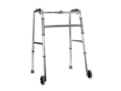Walker with Wheel Rollator Folding Adult Folding Light Weight for Hospital Disabled Used Adjustable Height Aluminum Walking Frame Aids