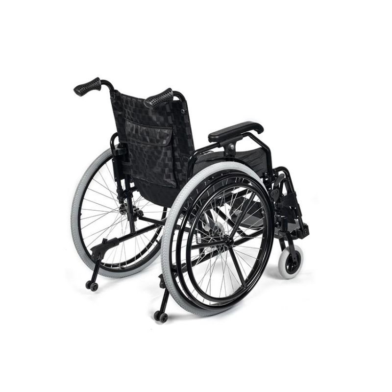 Portable Lightweight Aluminum Transport Manual Wheelchair for Disabled and Elderly