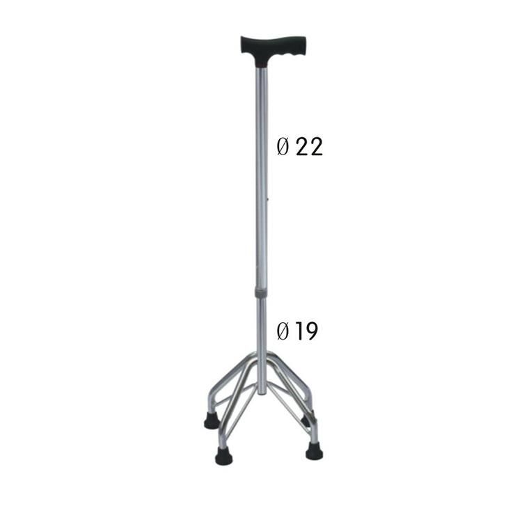 Fixed Lightweight Aluminium Folding 4 Legs Walking Stick for Older People