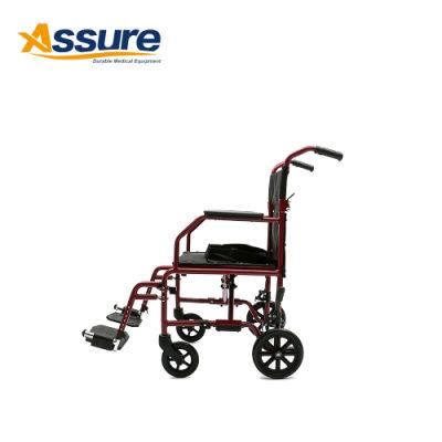 Factory Wholesale Adjustable Height Wheelchair with Manual Control Can