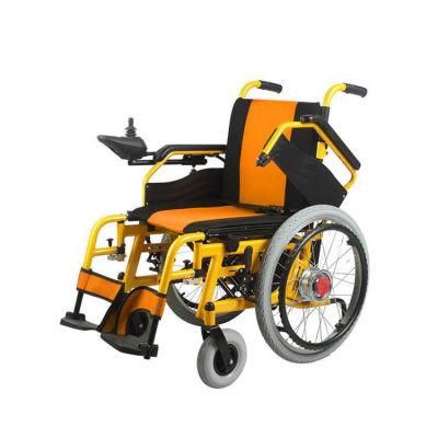 Physical Therapy Ce Approved Lightweight Motor Foldable Electric Power Wheelchair