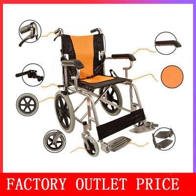 Hot Sale China Aluminium Alloy Light Weight Non Electric Foldable Manual Wheelchair