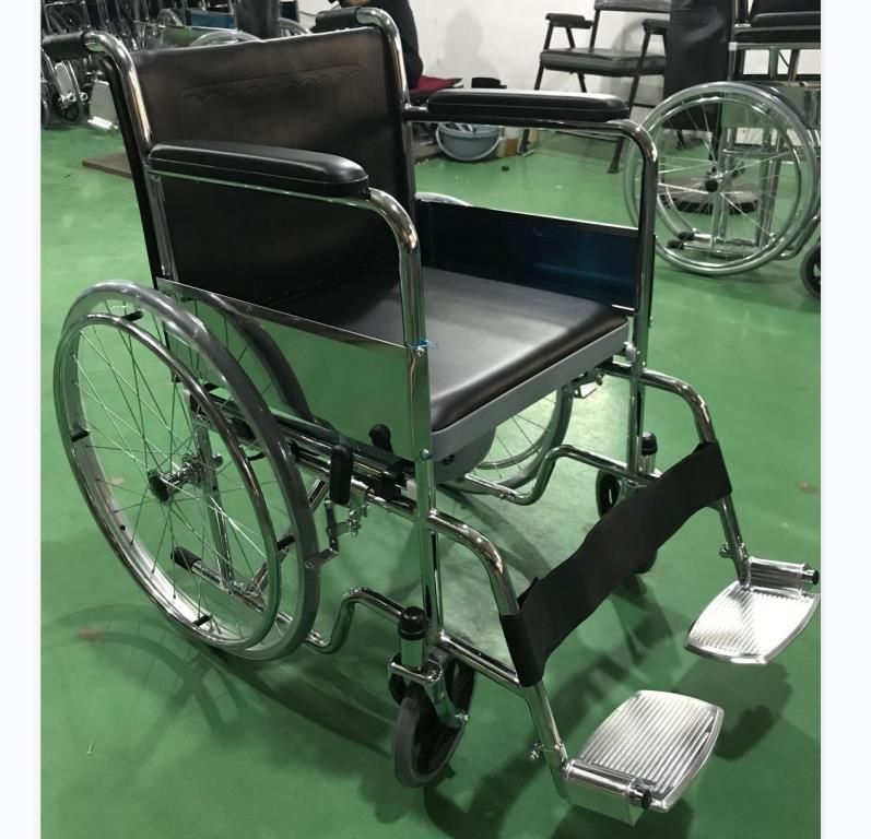 High Quality Steel Wheelchair Foldable Hospital Wheel Chair