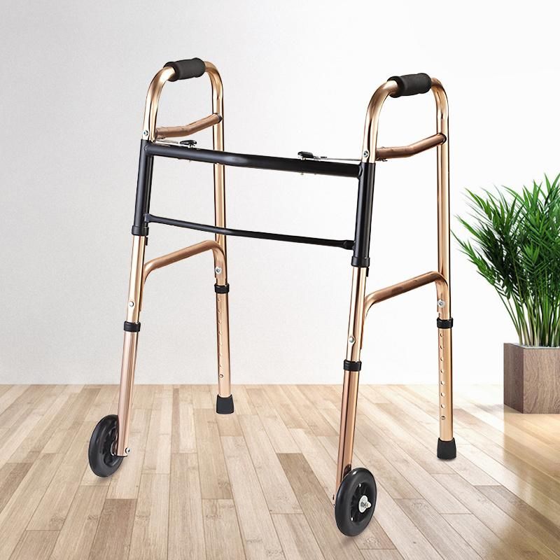 Hanqi Hq265L-5 High Quality Aluminum Walker Walking Aid for Elderly and Disabled