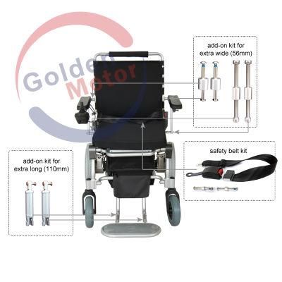 E-Throne! Customizable Width/Length/Height Electric Power Wheelchair with Safety LiFePO4 Battery