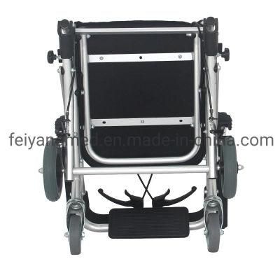 Aluminum Travel Lightweight Folding Manual Portable Wheelchair