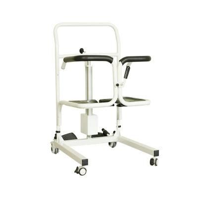Rehabilitation Medical Patient Electric Transfer Shower Chair Commode for Disabled