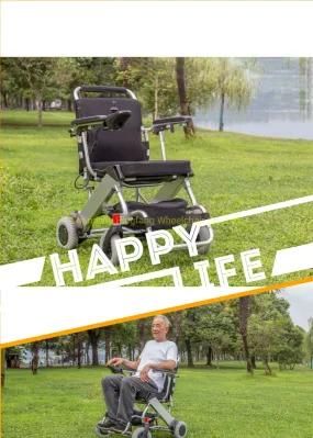 aluminum Alloy Motorized Quick Foldable Portable Wheelchair with Ce, ISO13485