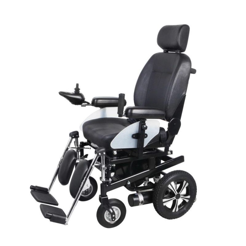 Luxury Seat Electric Wheelchair with Elevating Footrest