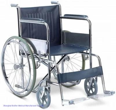 Steel Foldable Economic Cheapest Wheelchair for Sale