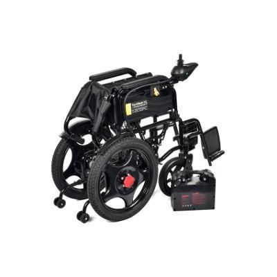 Rehabilitation Therapy Supplies Fold up Electric Wheelchair for The Disabled