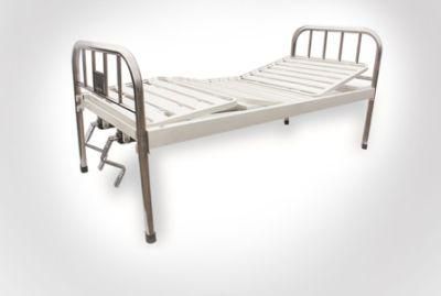 Stainless Steel Two Crank Manual Hospital Bed