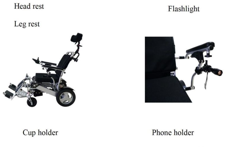 Jbh Best Seller Aluminum Frame Electric Power Wheelchair