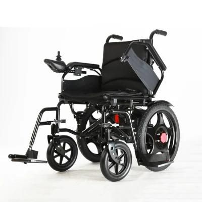 Medical Multifunctional Wheel Chair Folding High Endurance Black Electric Wheelchair