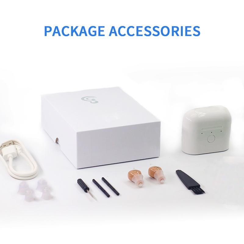2021 Best New Hearing Aid Technology Portable Magnetic Rechargeable Charge Box