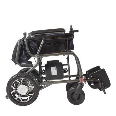 Brush Motor Light Foldable Electric Wheelchair with Aluminum Alloy