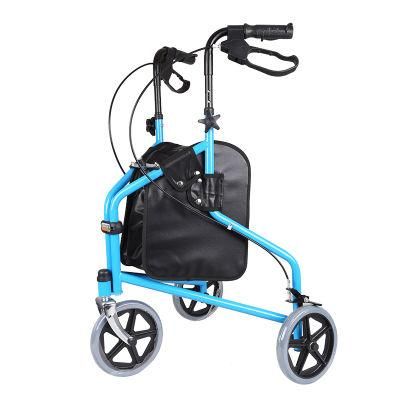 Hot Sale Multipurpose Walker Shopping Carts High Quality Aluminium Alloy Folding Third Wheel Walking Aid for The Elderly