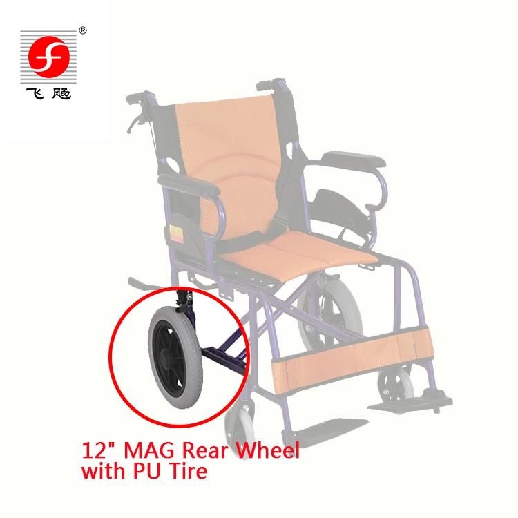 Medical Aluminum Manual Wheelchair Safe for Disabled