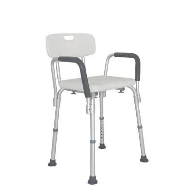 Mn-Xzy003 Adjustable Aluminum Bath Shower Chair Folding Shower Bathroom Chairs