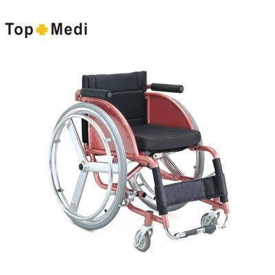 Topmedi Hotsale Sport &amp; Leisure Manual Wheelchair for Handicapper/Sportsman
