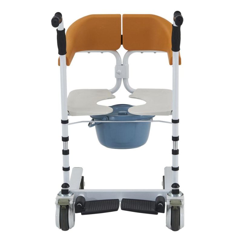 High Qualtiy Lightweight Adjustable Wheelchair Transfer Lift Commode Toilet Bath Chair