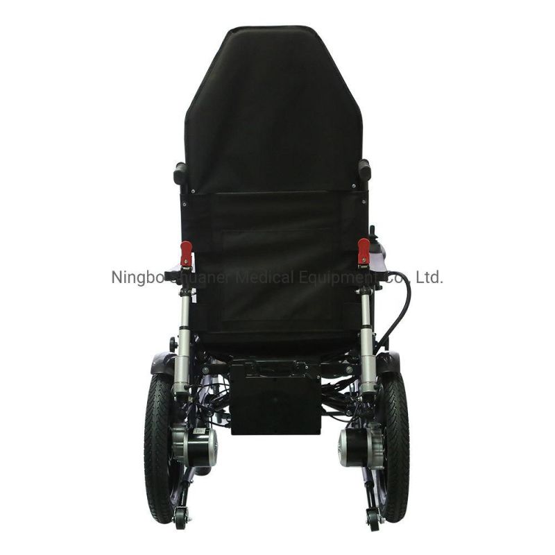 Shuaner Folding Electric Wheelchair Lightweight Folding Power Wheelchair Motorized Wheelchair
