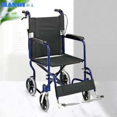 Ultra Lightweight Excel Aluminum Transport Chair with 8&quot; Rear Wheels