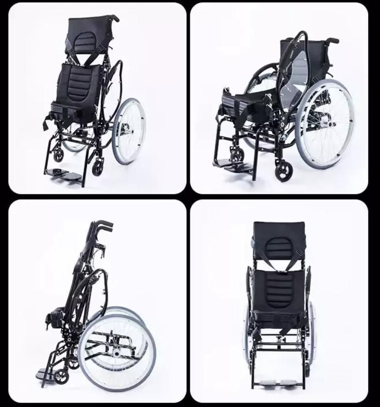 Hot Sale Big Rear Wheel Stand up Wheel Chair Manual Standing Wheelchair for Adults with CE&ISO