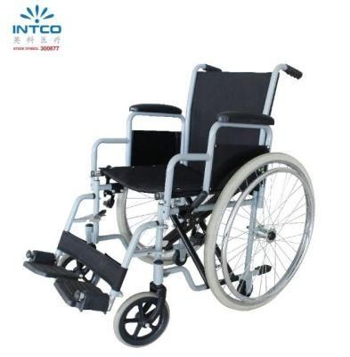 High Quantity Folding Steel Wheelchair for People