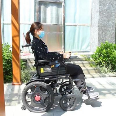 RoHS Approved Non-Tilted Topmedi Carton Package 90X48X85 Cm Electric Power Wheelchair