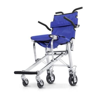 Airplane Transport Travel Lightweight Portable Manual Transfer Aluminum Folding Wheelchair