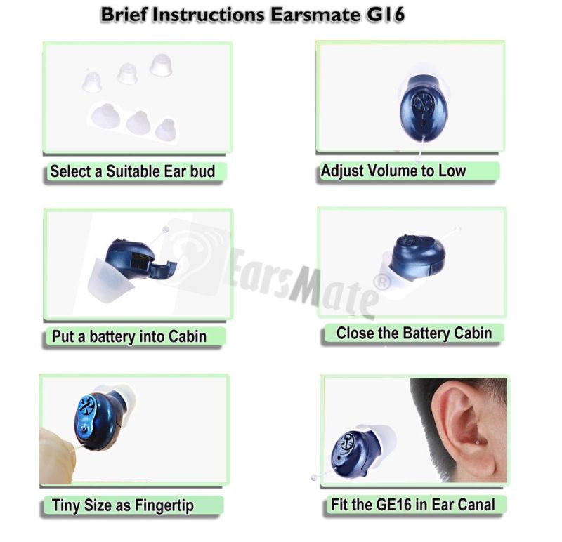 Best Price Earsmate Invisible Hearing Aid Digital Sound Amplifier 2021