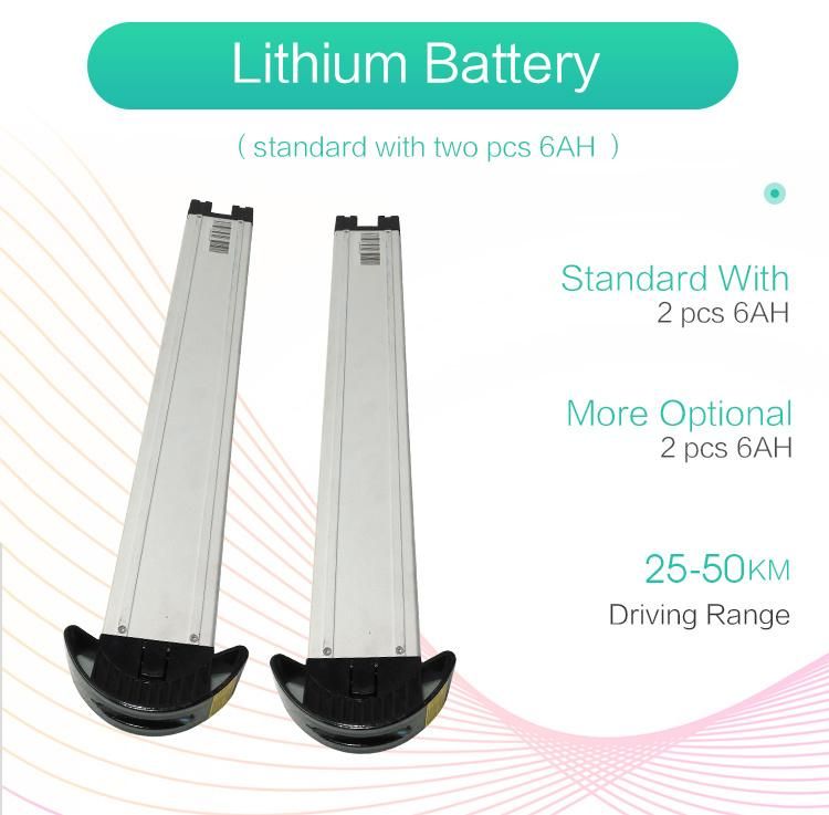 Lithium Battery Folding Portable Powered Electric Wheelchair for Big People