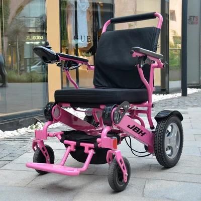 Aluminum Alloy Easy Fold Electric Wheelchair for Elderly