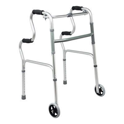 Disabled Old People Standing Frame Walking Aids Rollator Elderly Walker with Wheels for Disabled