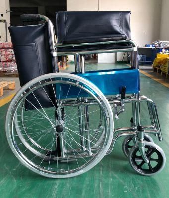 Durable Heavy Duty Manual Folding Elderly Lightweight Wheelchair