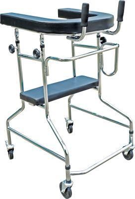 Lightweight Adjustable Aluminum Folding Rollator Walker for The Elderly