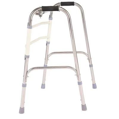 Light Weight Aluminum Foldable Walker with Height Adjustable Frame