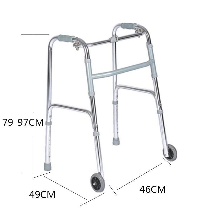 Handicapped Orthopedic Walker Lightweight Walking Frame with Wheels