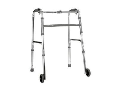 Walker Rollator Folding Walker OEM Adult Light Weight Andador Plegable with Wheels Adjustable Height Aluminum Walker