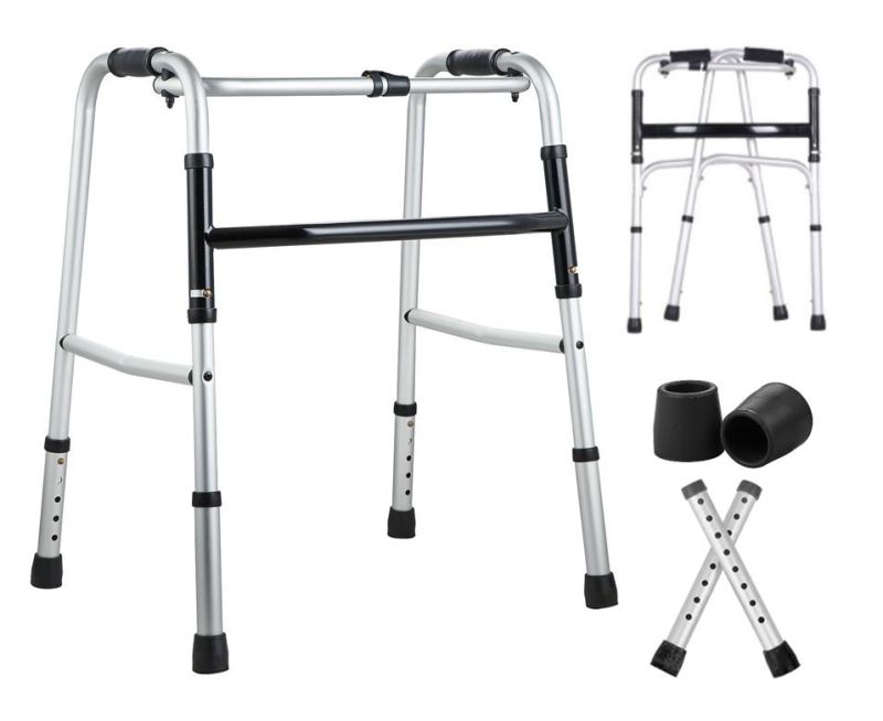 Rollator Walker Middle Child/ Child′ S Single Button Aluminum Walker Frame