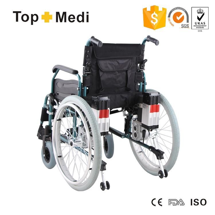 Medical Equipment Manual Electric Folding Wheelchair with Pg Controller