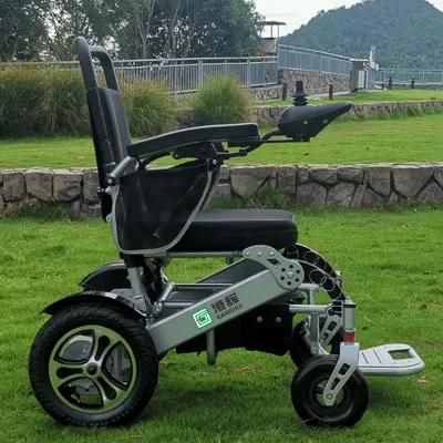 Low Price Lightweight Aluminum Handicapped Folding Power Electric Wheelchair