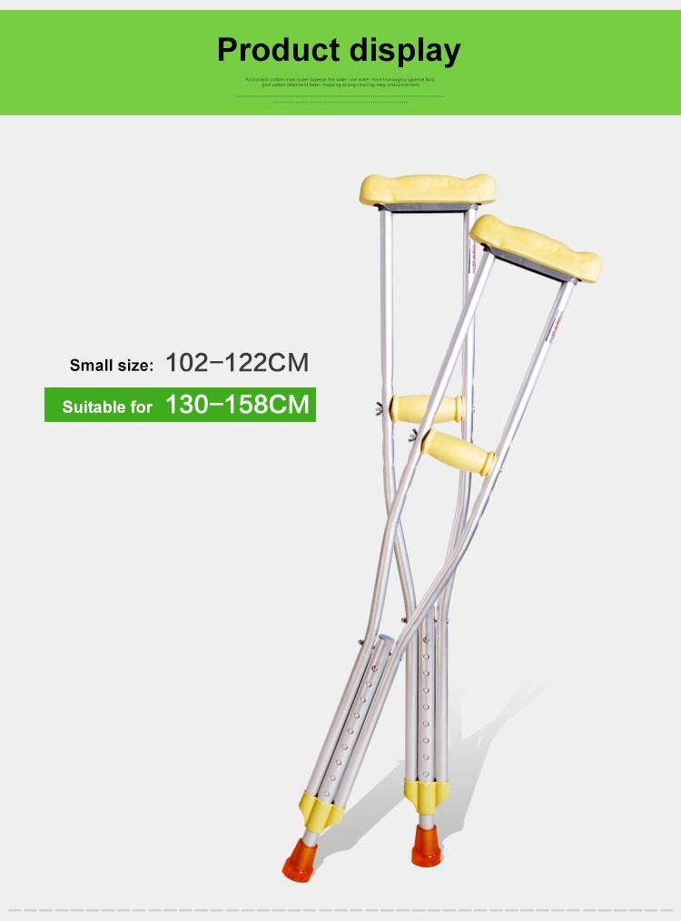 Light Weight Aluminum Alloy Medical Orthopedic Axillary Walking Crutches