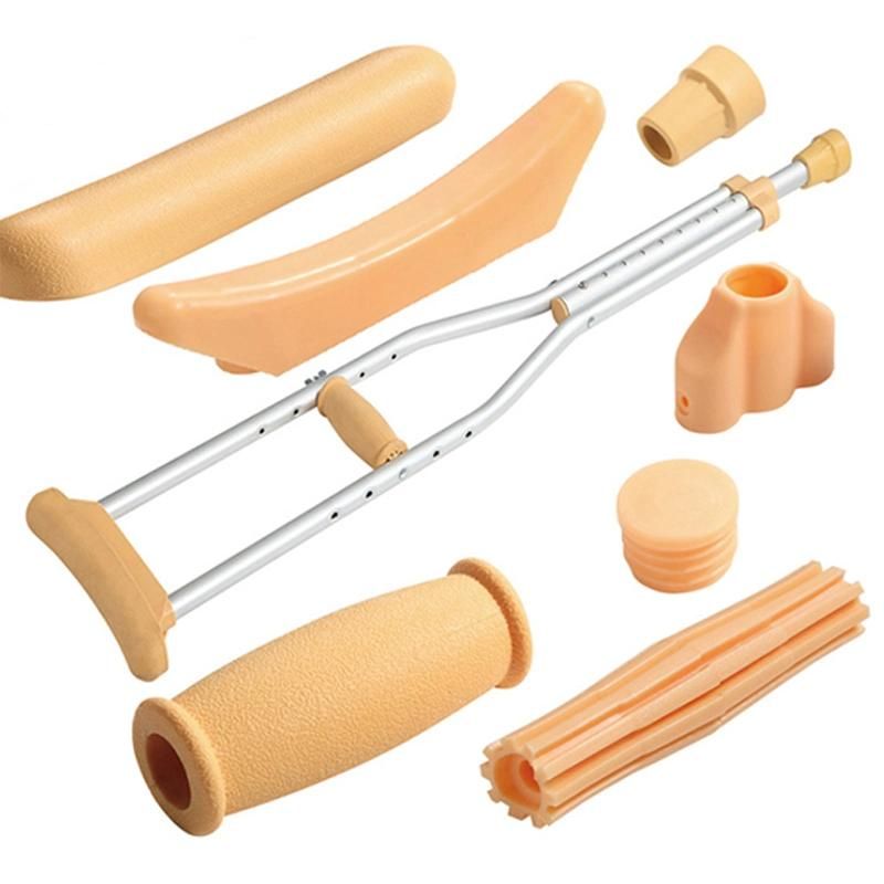Foldable Stainless Steel Medical Cane Aluminum Adult Crutches Type